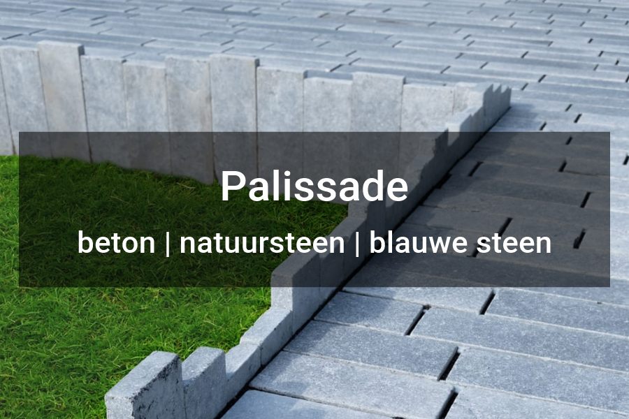 Weglaten Zeeslak stoel Palissade - Artstone - Beton, Belgische blauwe steen of natuursteen