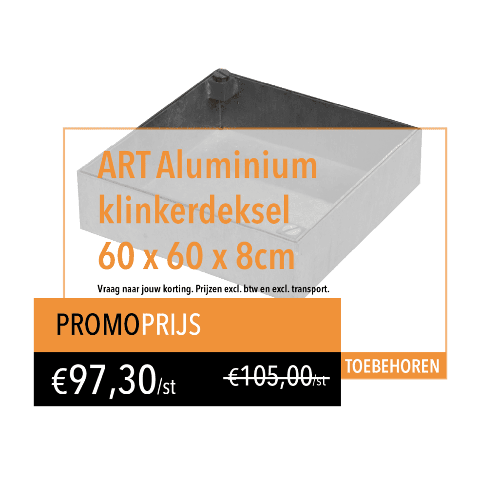 art aluminium klinker deksel klinkerdeksel promo prijs artstone toebehoren